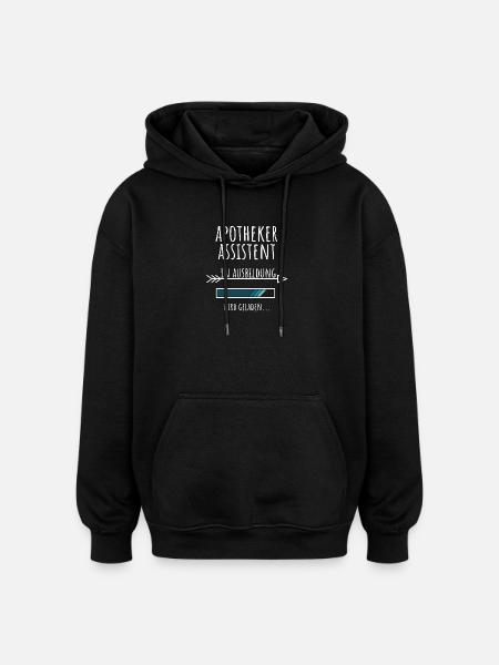 Apothekerassistent Ausbildung Beruf Geschenk - Oversized Unisex Hoodie - Schwarz