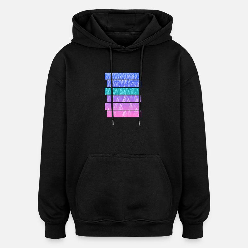 Fir - Oversized Unisex Hoodie - black