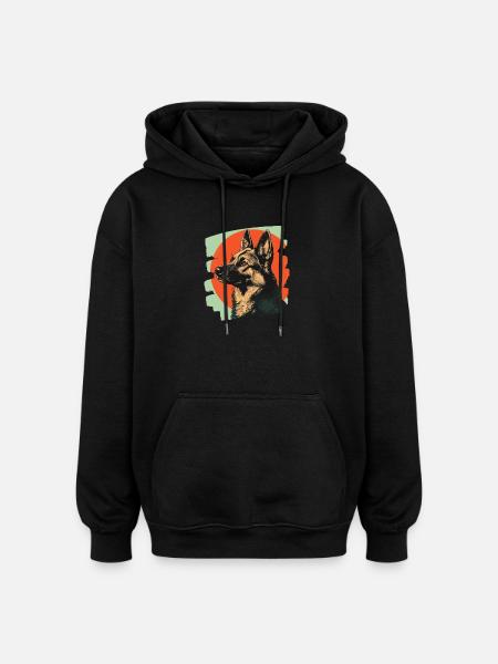 Sheepdog - Oversized Unisex Hoodie - black