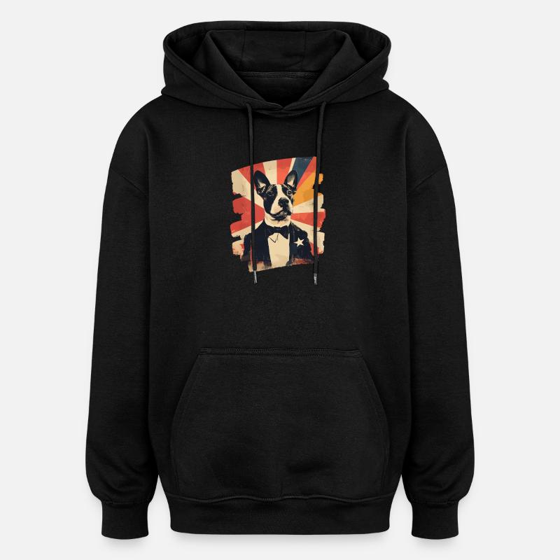 Bull Terrier Chien de combat - Sweat à capuche oversize unisexe - noir