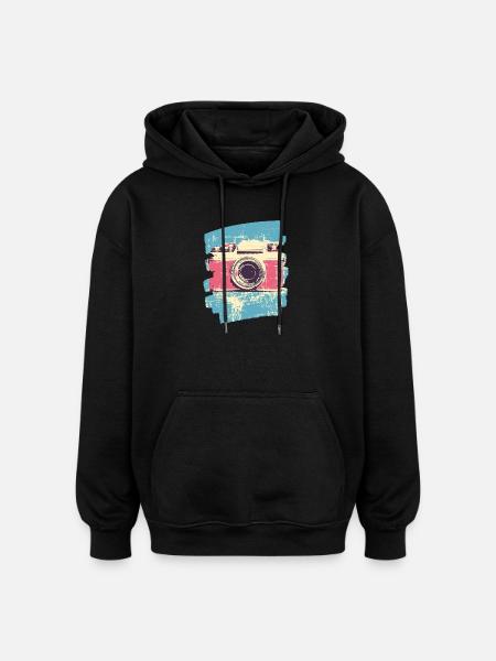 Camera Photographer Photo - Oversized Unisex Hoodie - black