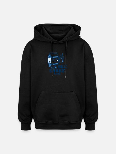 Milk Shake - Oversized Unisex Hoodie - Schwarz