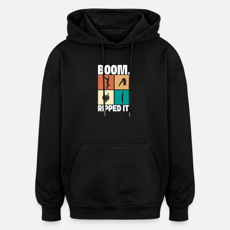 Kunstspringen Turmspringer Sprungbrett - Oversized Unisex Hoodie - Schwarz