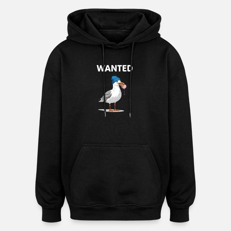 Gesucht Möwe Eiscreme Abenteuer - Oversized Unisex Hoodie - black