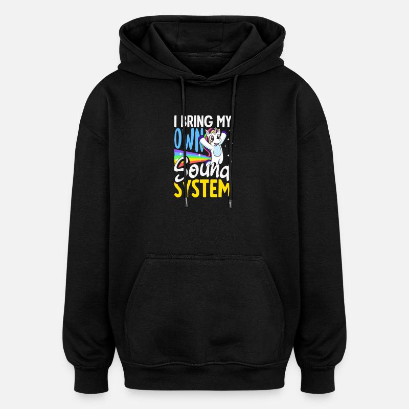 Pet public drôle et inapproprié - Sweat à capuche oversize unisexe - noir