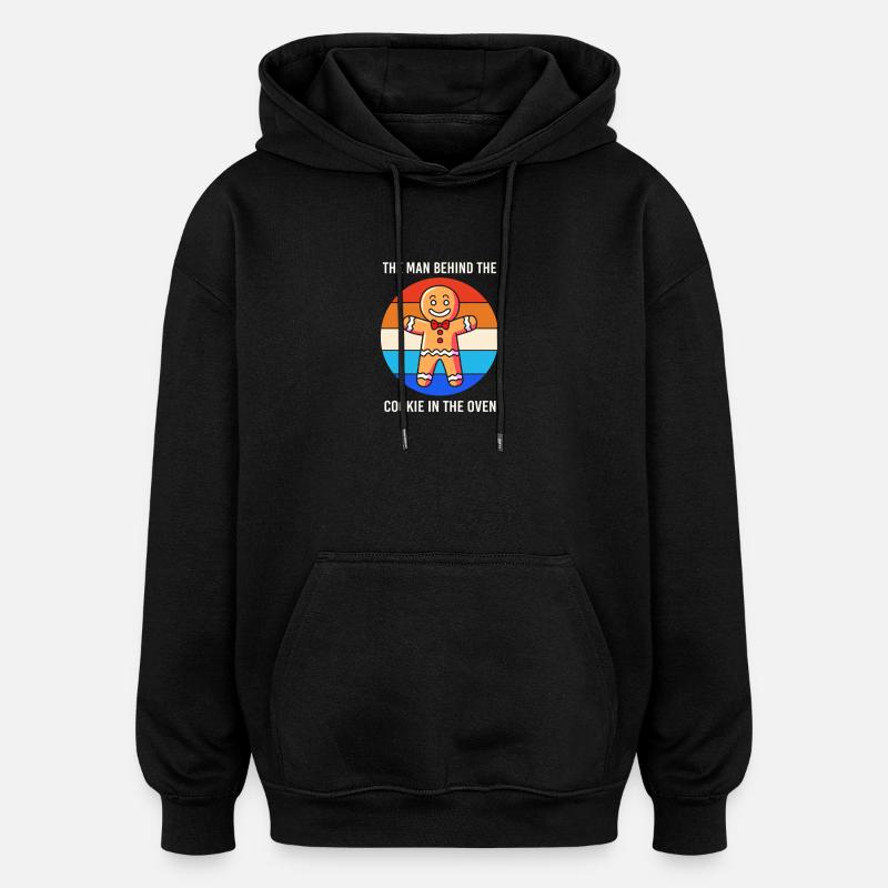 Futurs pères Futurs pères - Sweat à capuche oversize unisexe - noir