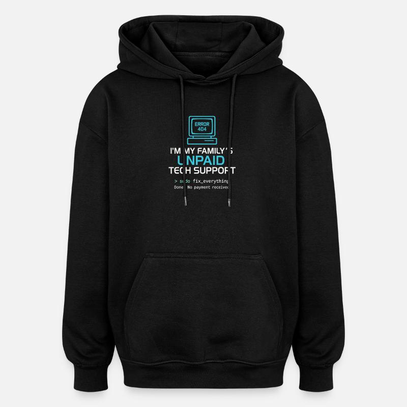 C'est bien d'être 127.0.0.1 - Sweat à capuche oversize unisexe - noir