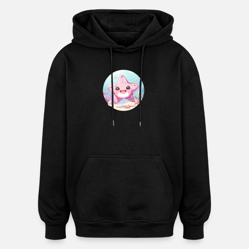 Starfish Starfish - Oversized Unisex Hoodie - black