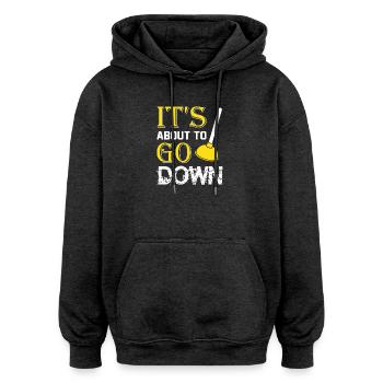 Heating Engineer Heating Construction Plumber Plumber - Oversized Unisex Hoodie - charcoal grey - Front - Noah (186cm)