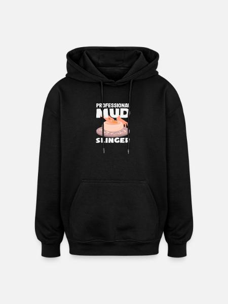 Potier professionnel maître argile - Sweat à capuche oversize unisexe - noir