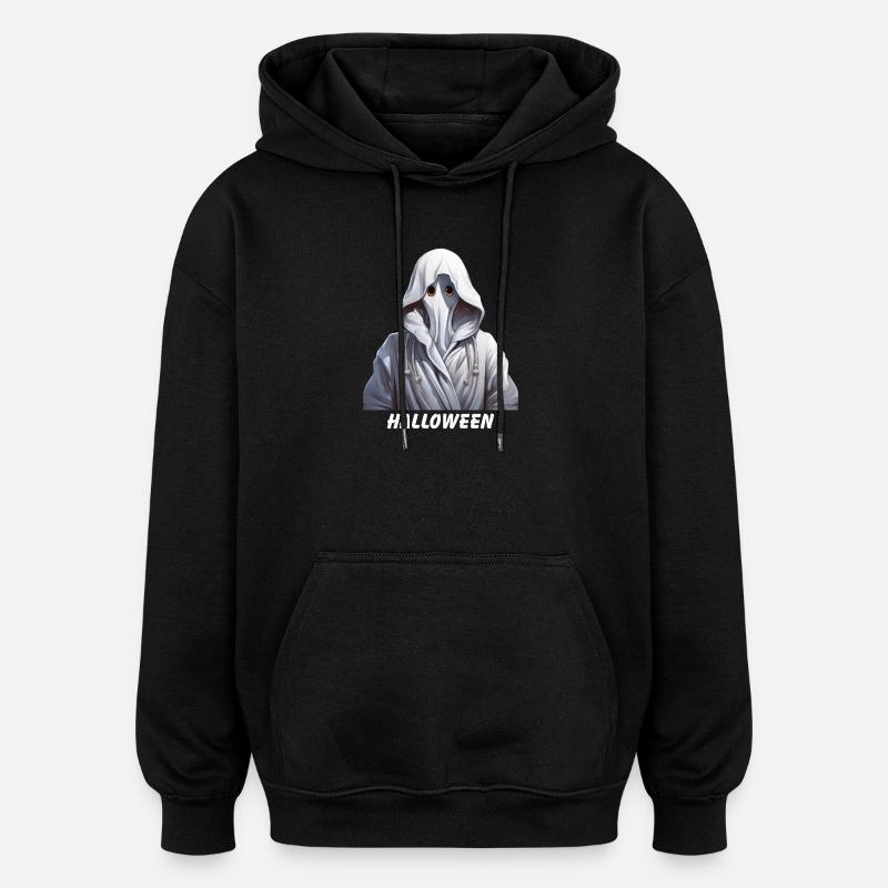 Fantôme Halloween - Sweat à capuche oversize unisexe - noir
