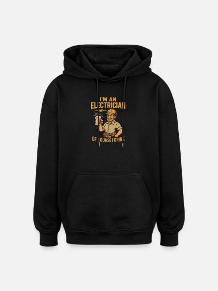 Facials because filters in real life - Oversized Unisex Hoodie - black