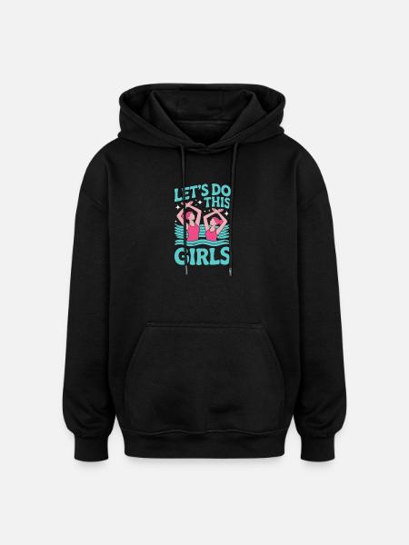 Synchronschwimmen Kunstschwimmen Wassersport - Oversized Unisex Hoodie - Schwarz
