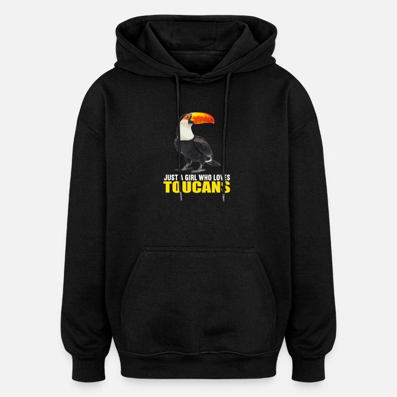 Toucans Toucan - Sweat à capuche oversize unisexe - noir