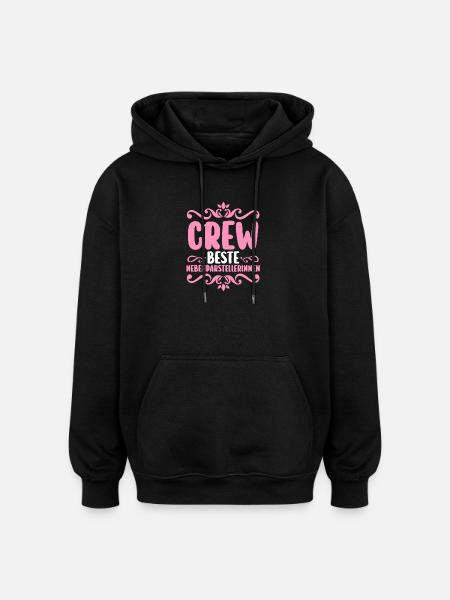 JGA Team Braut Junggesellinnenabschied - Oversized Unisex Hoodie - Schwarz