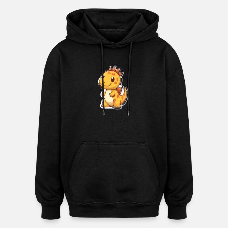 Dinosaurier - Oversized Unisex Hoodie - Schwarz