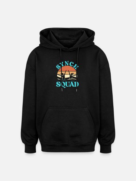 Synchronschwimmen Kunstschwimmen Wassersport - Oversized Unisex Hoodie - Schwarz