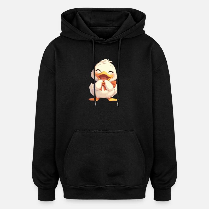 Ducks Duck - Oversized Unisex Hoodie - black