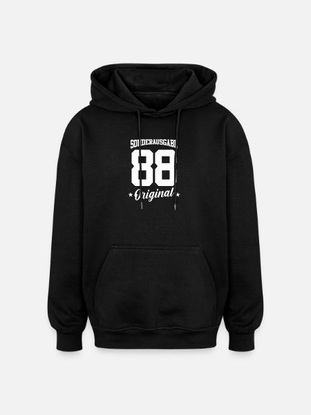 88 Birthday - Oversized Unisex Hoodie - black