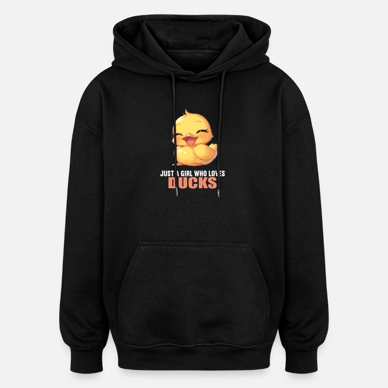 Ducks Duck - Oversized Unisex Hoodie - black