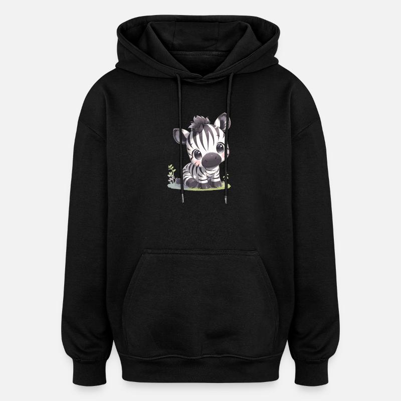 Zebras Zebra - Oversized Unisex Hoodie - black