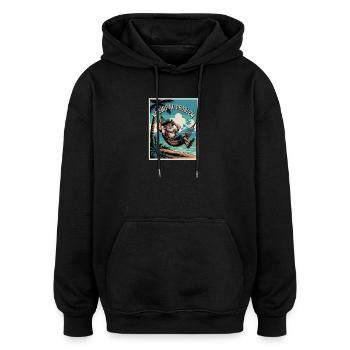 No Ship No Problem - Oversized Unisex Hoodie - Schwarz - Vorne - Noah (186cm)