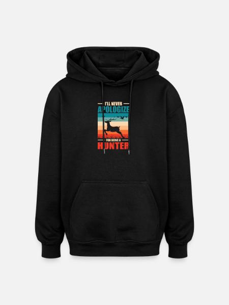 Hunter Gift Hunting Hunting Hunter Exam - Oversized Unisex Hoodie - black