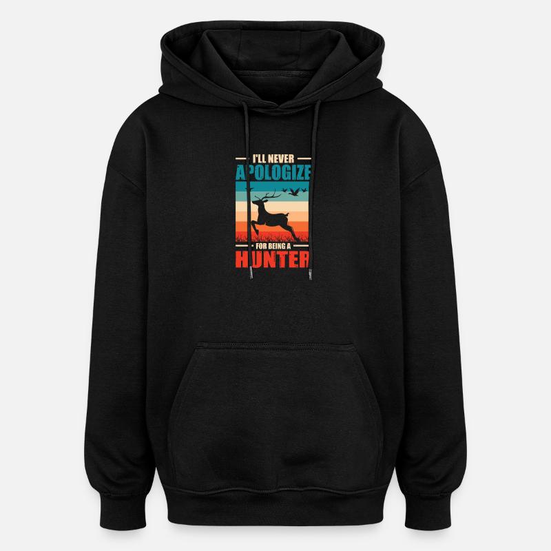 Hunter Gift Hunting Hunting Hunter Exam - Oversized Unisex Hoodie - black