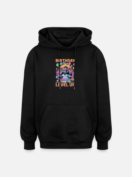 Anniversaire Gamer VR - Sweat à capuche oversize unisexe - noir