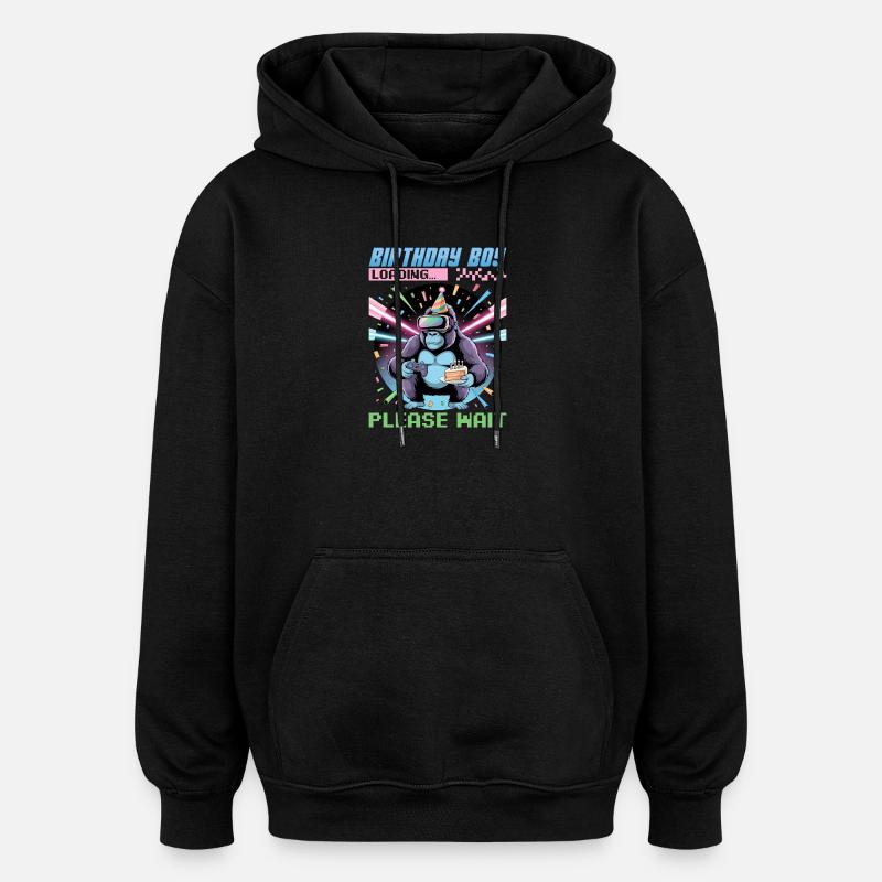 Anniversaire Gamer VR - Sweat à capuche oversize unisexe - noir