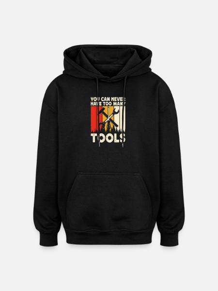 Car Mechanic Mechatronics Technician Screwdriver Gift - Oversized Unisex Hoodie - black