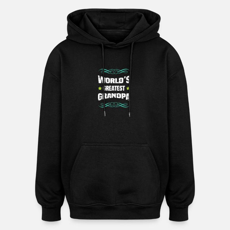Le plus grand grand-père du monde - Sweat à capuche oversize unisexe - noir