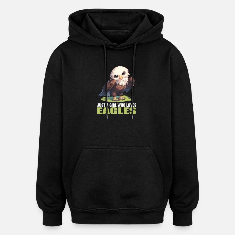 Eagle - Oversized Unisex Hoodie - black