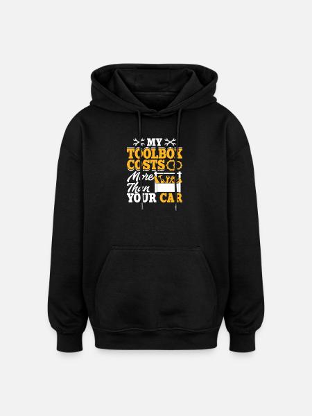 Mechanic Mechatronics Technician Screwdriver Gift - Oversized Unisex Hoodie - black