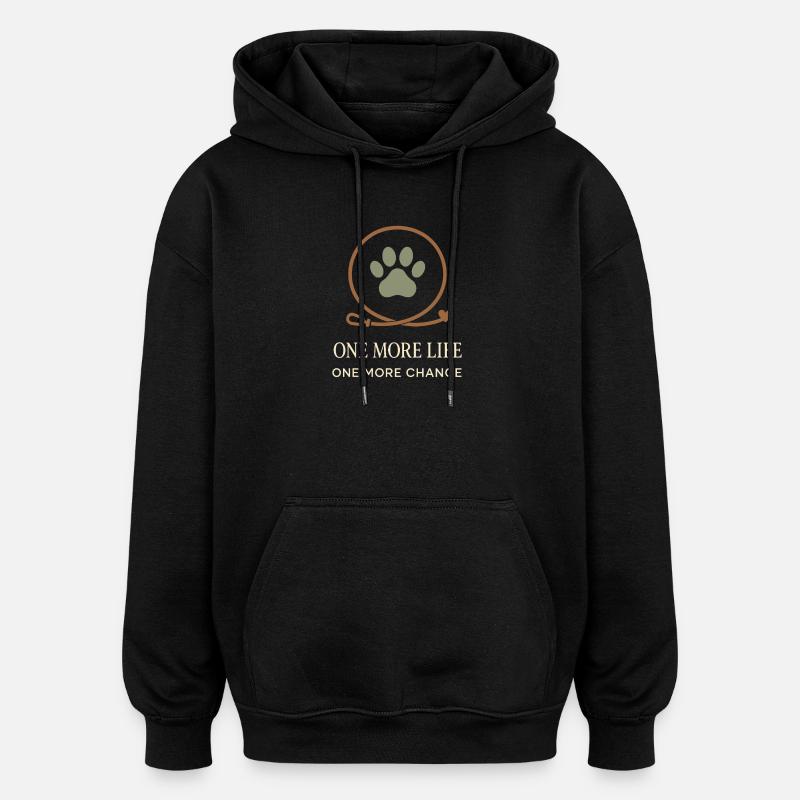 Tierheimmitarbeiter, Tierrettungs-freiwilliger - Oversized Unisex Hoodie - Schwarz