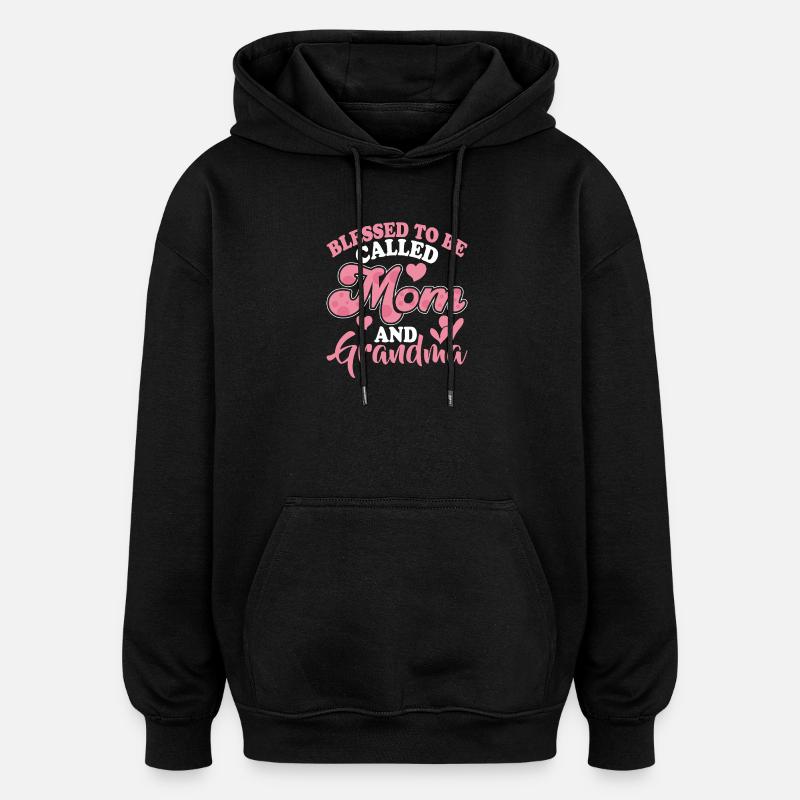 Oma Geschenk Weihnachtsgeschenke Großmutter  - Oversized Unisex Hoodie - Schwarz