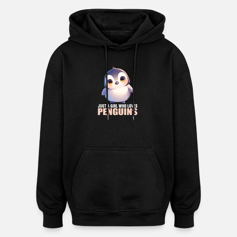 Penguins Penguin - Oversized Unisex Hoodie - black