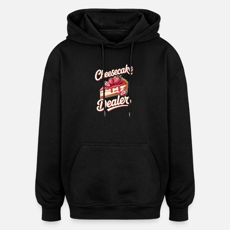 Gâteau - Sweat à capuche oversize unisexe - noir