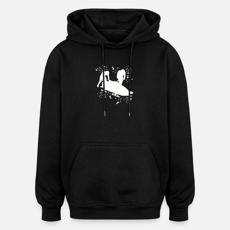 Bobsleigh Two-man Bobsleigh - Oversized Unisex Hoodie - black
