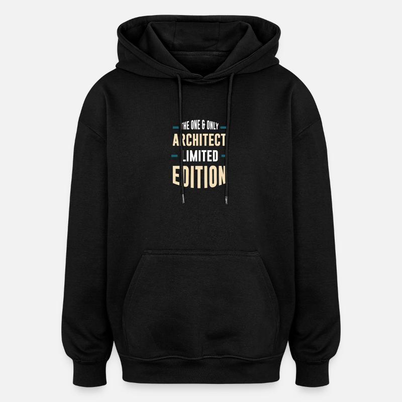 Unique Architect Édition Limitée - Sweat à capuche oversize unisexe - noir