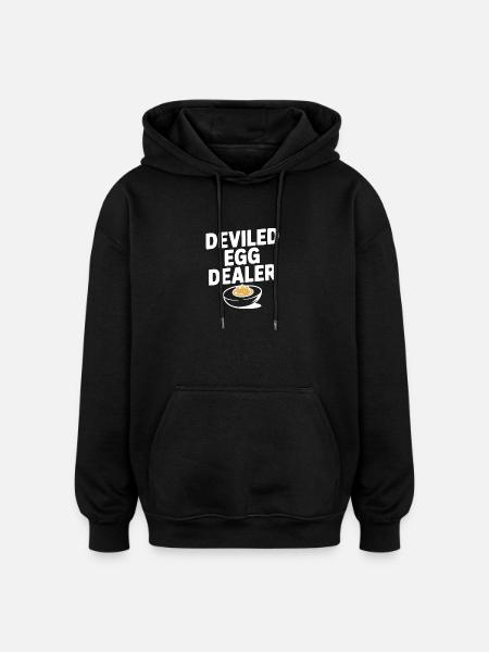 Deviled Egg Dealer - Oversized Unisex Hoodie - black