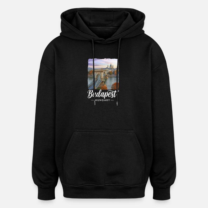 Budapest Ungarn - Oversized Unisex Hoodie - Schwarz