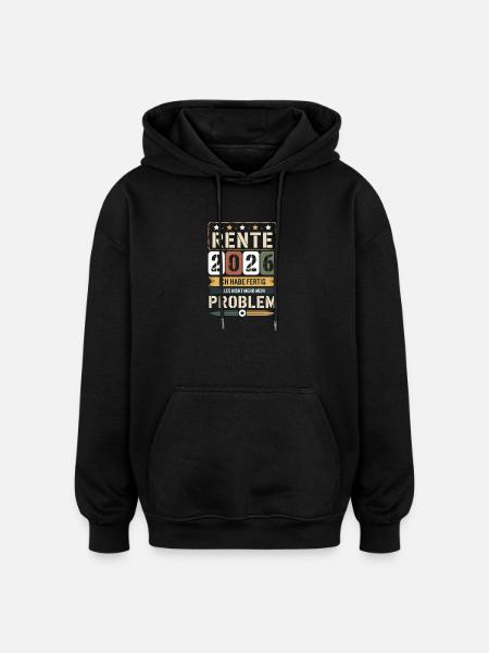 Pension 2026 I'm done - Oversized Unisex Hoodie - black