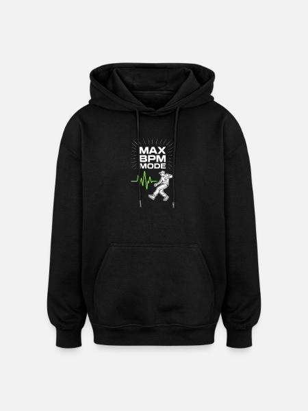 Anime Dance Streetwear Manga Hip Hop Otaku Crew - Oversized Unisex Hoodie - black