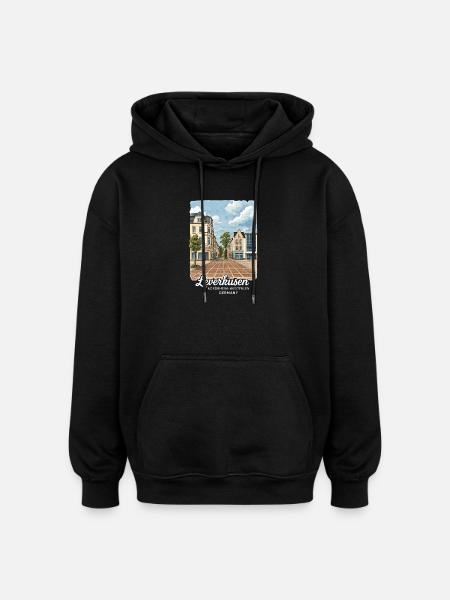 Leverkusen - Oversized Unisex Hoodie - black