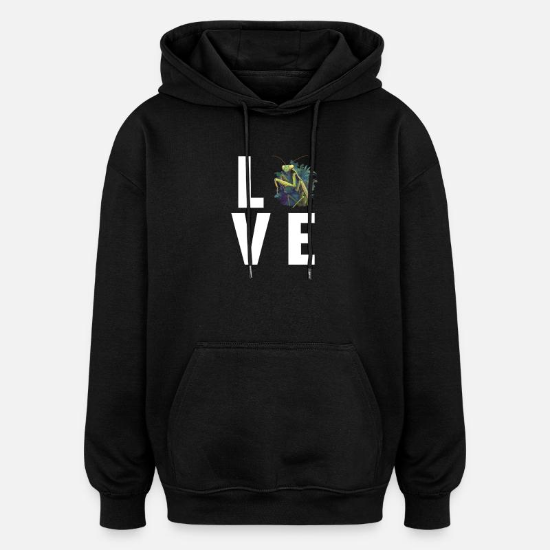 Gottesanbeterinnen Gottesanbeterin - Oversized Unisex Hoodie - Schwarz