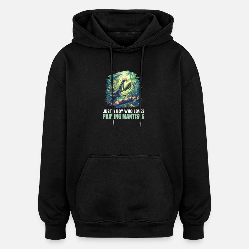 Praying mantises Praying mantis - Oversized Unisex Hoodie - black