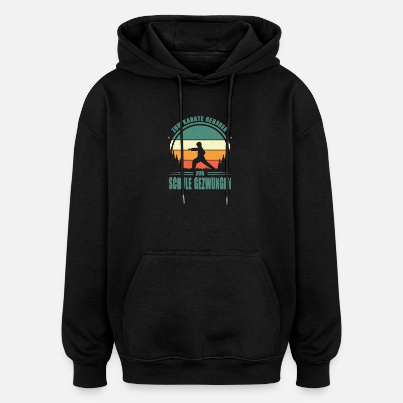 Karate Training Geschenke Karatetraining - Oversized Unisex Hoodie - Schwarz
