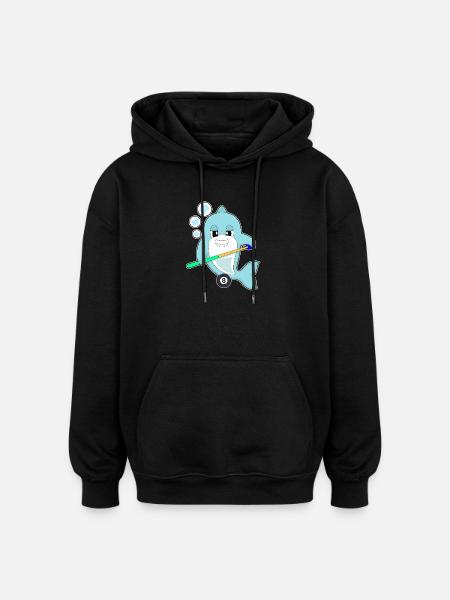 Delfin Billiard Queue Sport - Oversized Unisex Hoodie - Schwarz