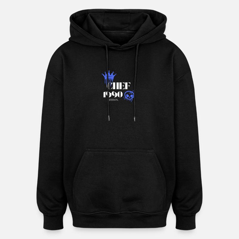 Édition Chef 1990 : 35e anniversaire Déclaration - Sweat à capuche oversize unisexe - noir